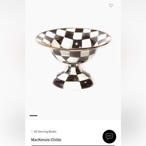 Mackenzie-childs Courtly Check Enamel
Compote - Small